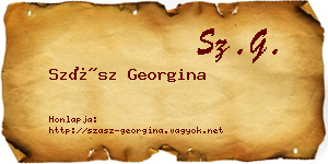 Szász Georgina névjegykártya